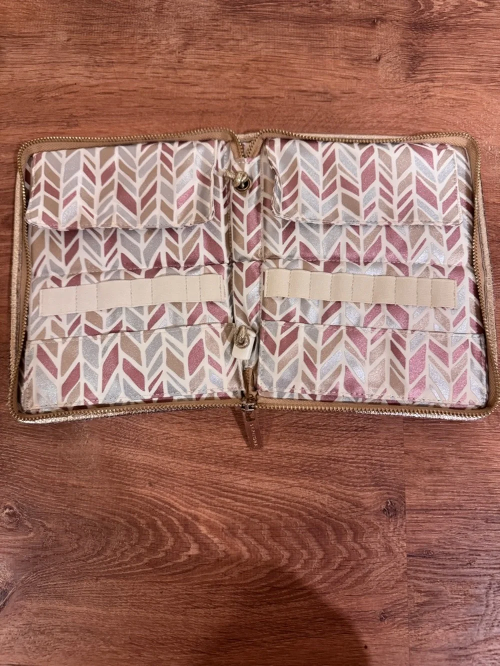 Sephora Gold Metallic Travel makeup brush Case